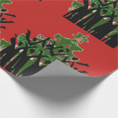 Sing kerstmuziek Carol Singers Gospel Choir Cadeaupapier (Hoek)