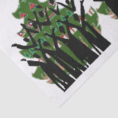 Sing kerstmuziek Carol Singers Gospel Choir Tissuepapier (Detail)