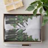 Sing kerstmuziek Carol Singers Gospel Choir Tissuepapier (Geschenk)