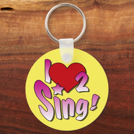 Sing Key Ring Sleutelhanger (Voorkant)