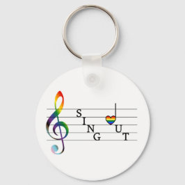 Sing Out Pride Sleutelhanger