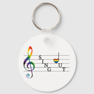 Sing Out Pride Sleutelhanger