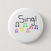 Sing Pin Ronde Button 5,7 Cm (Voorkant)