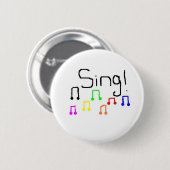 Sing Pin Ronde Button 5,7 Cm (Voorkant /achterkant)