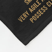 Sing Second The Goat (on Back)  Fleece Deken (Hoek)