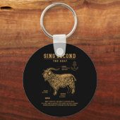 Sing Second The Goat (on Back)  Sleutelhanger (Voorkant)