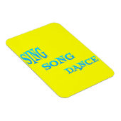 Sing Song Dans Kunst flexi magneet (Rechterzijde)