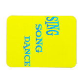 Sing Song Dans Kunst flexi magneet (Horizontaal)