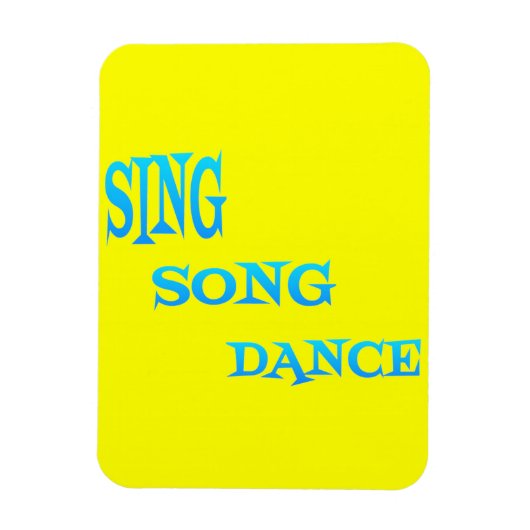 Sing Song Dans Kunst flexi magneet (Verticaal)