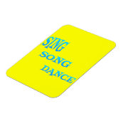 Sing Song Dans Kunst flexi magneet (Linkerzijde)