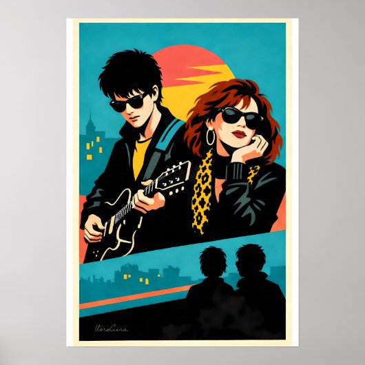 Sing Street Inspired Retro Movie Poster (Voorkant)