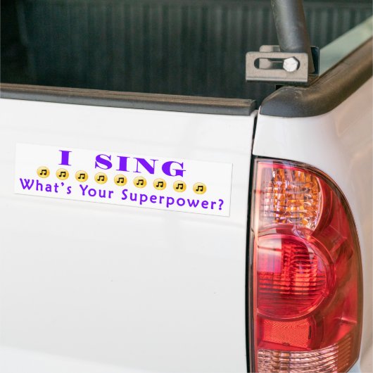 Sing Superpower Bumpersticker (Op Truck)