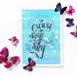 Sing To The Sky muziek citaat Poster<br><div class="desc">EXCUSEER ONS TERWIJL WE ZINGEN OM DE HEMEL - Een muziek tekst door 21 Pilots. Een mooie posters muurkunstofferte voor elke 21 Pilots fan.</div>