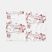 Sing Wild Fleece Deken (Voorkant (Horizontaal))