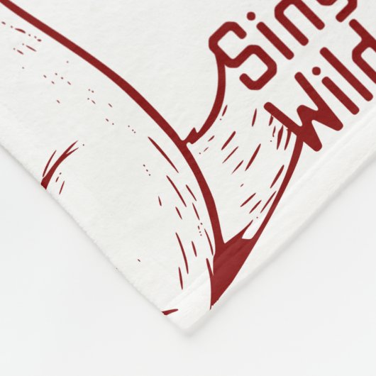 Sing Wild Fleece Deken (Hoek)