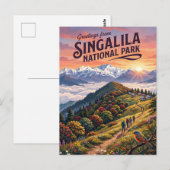Singalila Nationaal Park India Briefkaart (Voorkant / Achterkant)