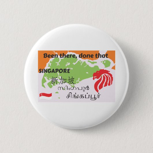Singapore 10 ronde button 5,7 cm (Voorkant)