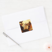 Singapore 6 vierkante sticker (Envelop)