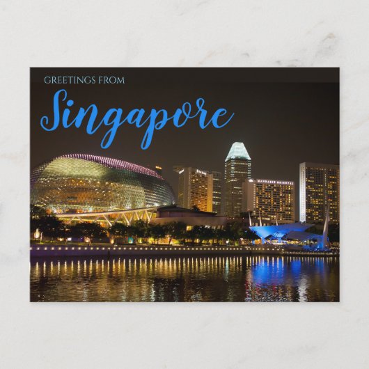 Singapore Ansichtkaart Briefkaart (Voorkant)