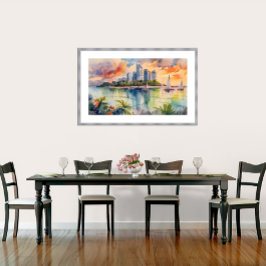 Singapore - Archief Kunstdruk Poster