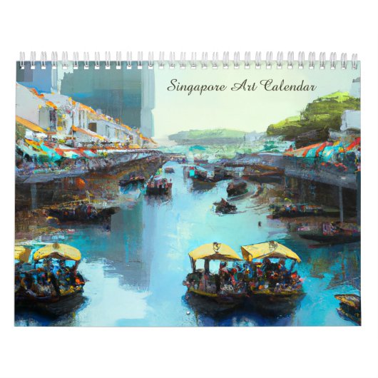 Singapore Art Aquarellen Kalender (Hoes)