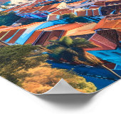 Singapore Art Vintage Travel Poster (Hoek)