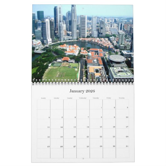Singapore - Azië - Kalender (Jan 2026)