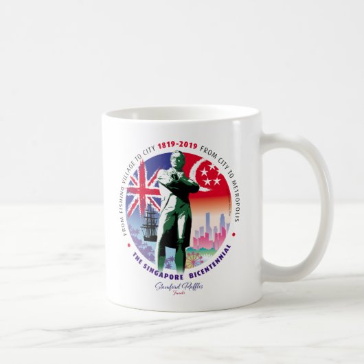 Singapore bicentennial Collectie v2 Koffiemok (Rechts)