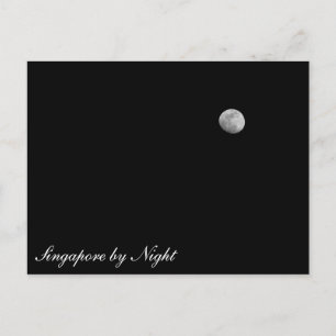 Singapore bij nacht briefkaart