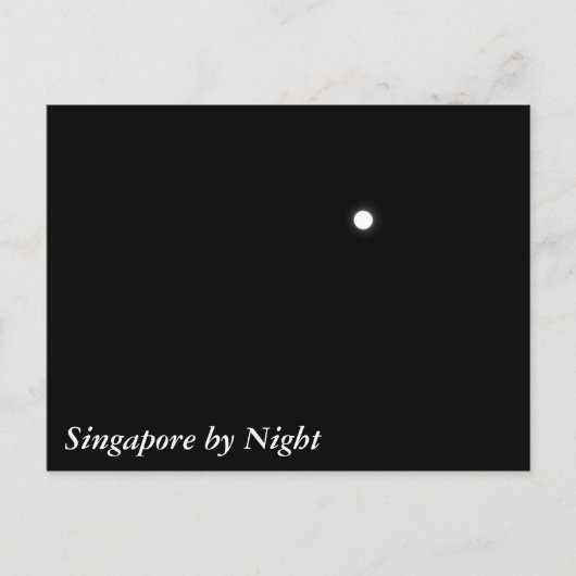 Singapore bij nacht briefkaart (Voorkant)