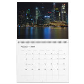 Singapore bij nacht kalender (Feb 2026)