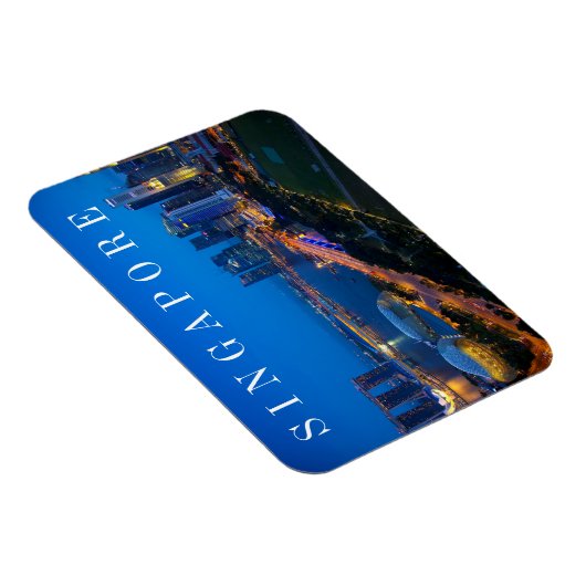 Singapore binnenstad bij nacht magneet (Rechterzijde)