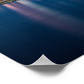 Singapore Blue van de baai Poster (Hoek)