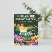 Singapore Botanic Gardens Reizen Briefkaart (Staand voorkant)