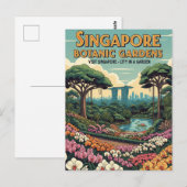 Singapore Botanic Gardens Reizen Briefkaart (Voorkant / Achterkant)
