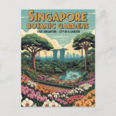 Singapore Botanic Gardens Reizen Briefkaart (Voorkant)