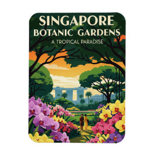 Singapore Botanic Gardens Reizen Magneet