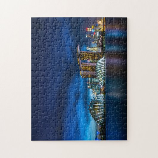 Singapore bouwt Landmarks Water Reflections Legpuzzel (Verticaal)