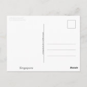 Singapore Briefkaart (Achterkant)