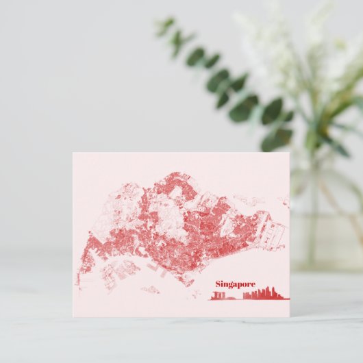 Singapore Briefkaart (Staand voorkant)