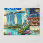 Singapore Briefkaart (Voorkant)