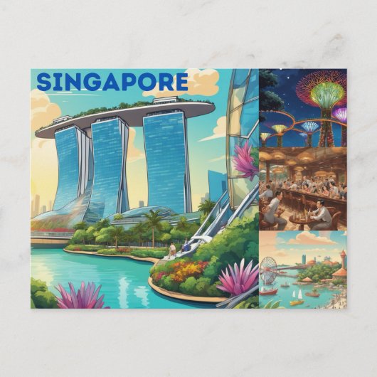 Singapore Briefkaart (Voorkant)