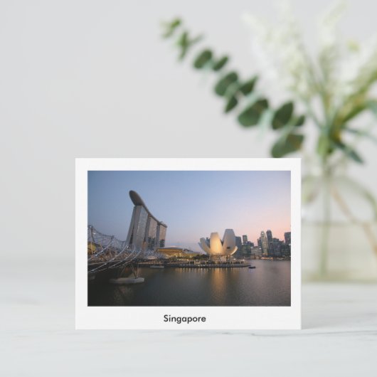 Singapore Briefkaart (Staand voorkant)