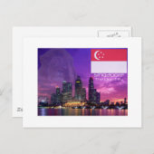 Singapore Briefkaart (Voorkant / Achterkant)