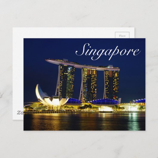 Singapore Briefkaart (Voorkant / Achterkant)