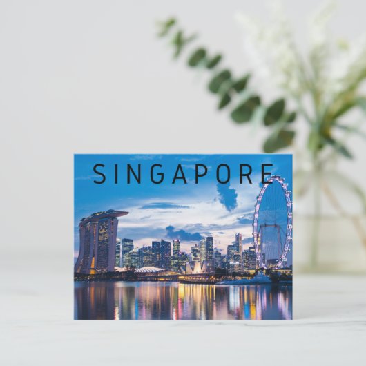 Singapore Briefkaart (Staand voorkant)