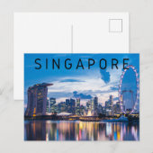 Singapore Briefkaart (Voorkant / Achterkant)