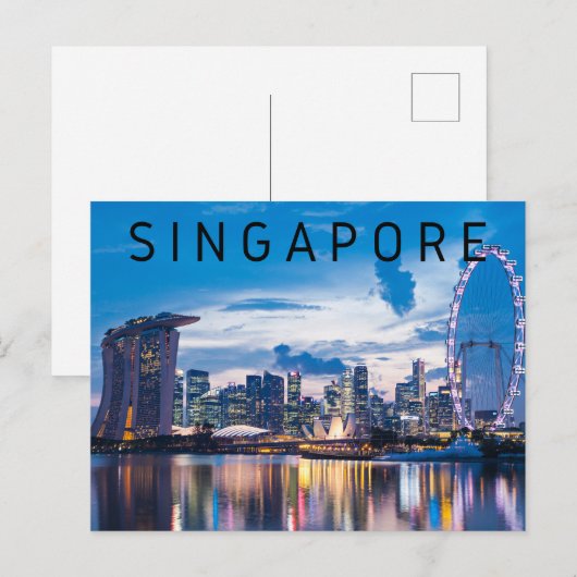Singapore Briefkaart (Voorkant / Achterkant)