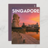 Singapore Briefkaart (Voorkant / Achterkant)