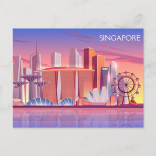 Singapore briefkaart